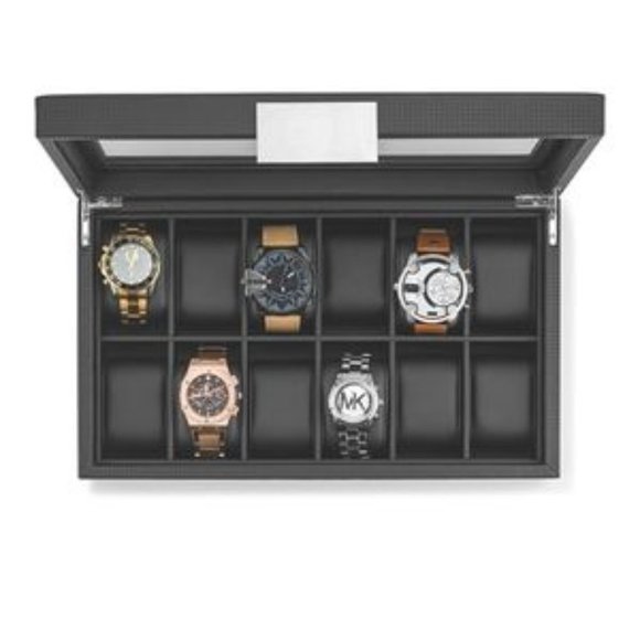NEW Luxury Leather 12 Slot Watch Box Organizer​ - Picture 2 of 5